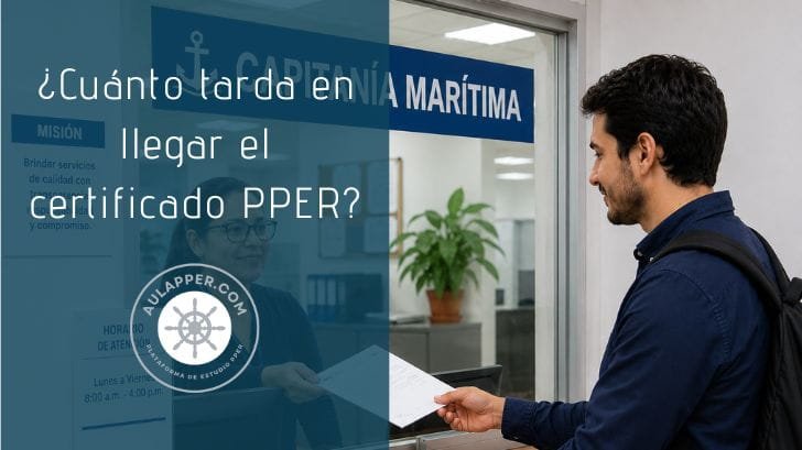 tramitar certificado PPER capitanía marítima documentació